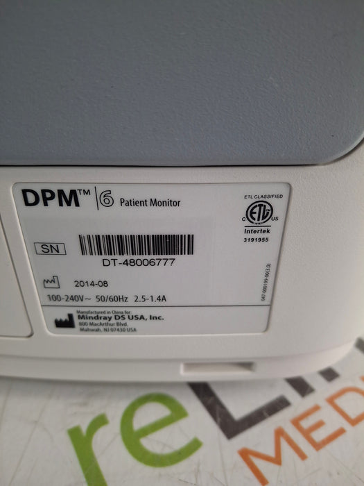 Mindray DPM6 Patient Monitor