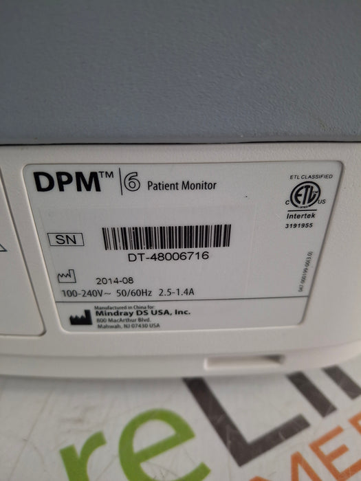 Mindray DPM6 Patient Monitor