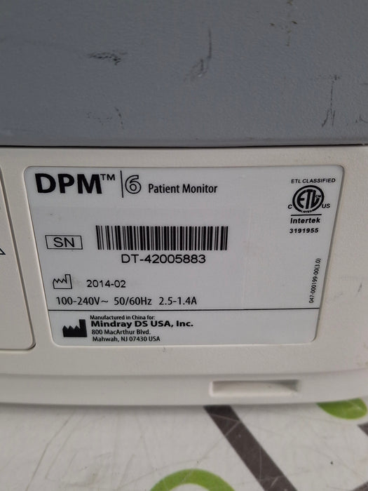 Mindray DPM6 Patient Monitor