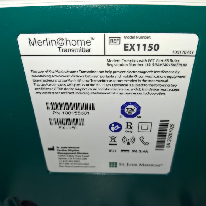 St. Jude Medical, Inc. EX1150 Merlin@home Transmitter