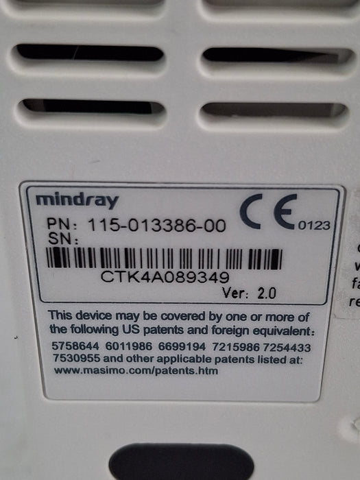 Mindray MPM w/Masimo Module for DPM6/7