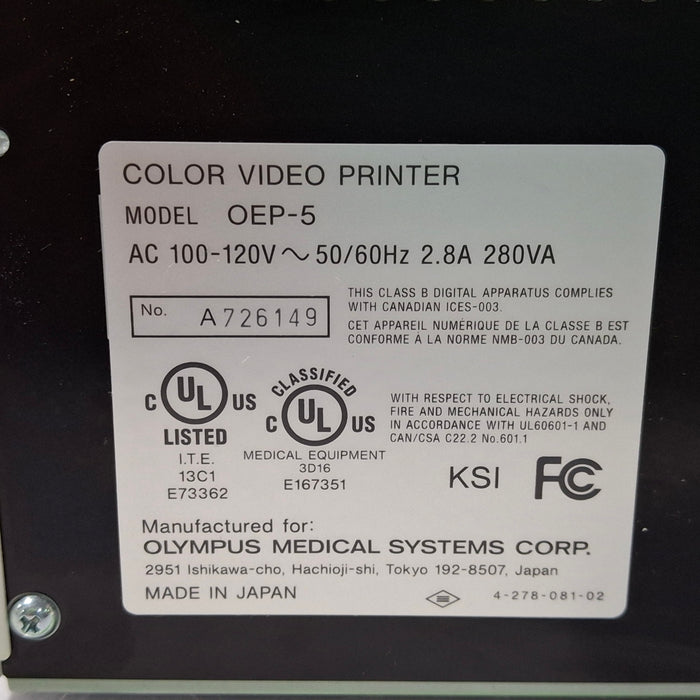 Olympus OEP-5 Color Video Printer