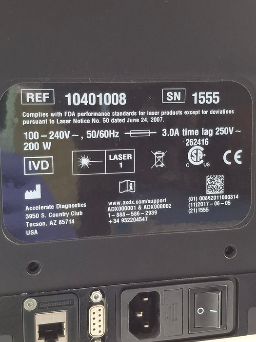 Accelerate Diagnostics Inc. Pheno Ventilator