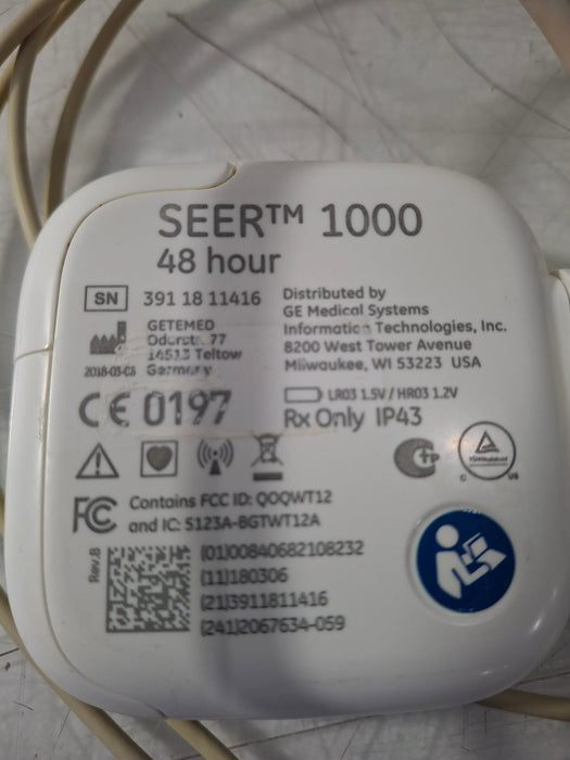 GE Healthcare SEER 1000 Holter Recorder