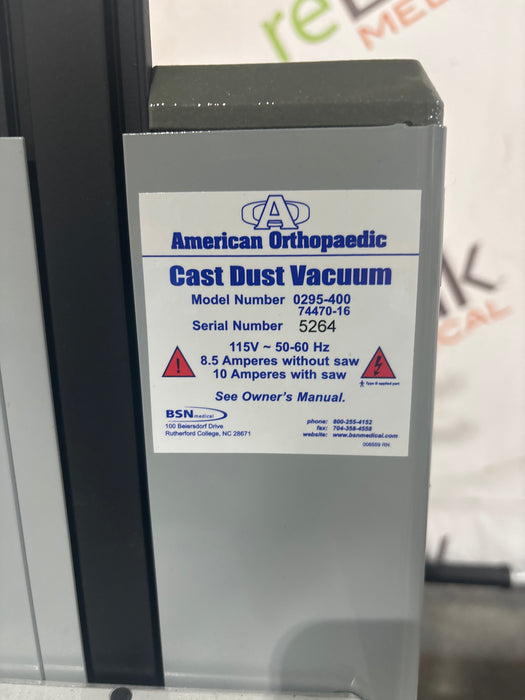 American Orthopedic 0295-400 Cast Dust Vacuum