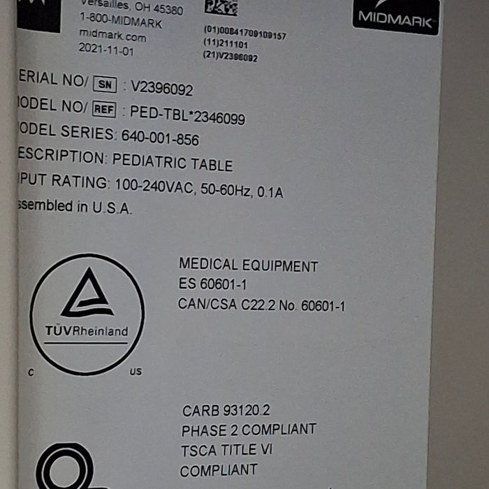 Midmark Midmark 640 Pediatric Exam Table Exam Chairs / Tables reLink Online
