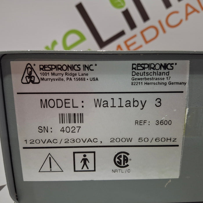 Respironics Wallaby 3 Phototherapy System