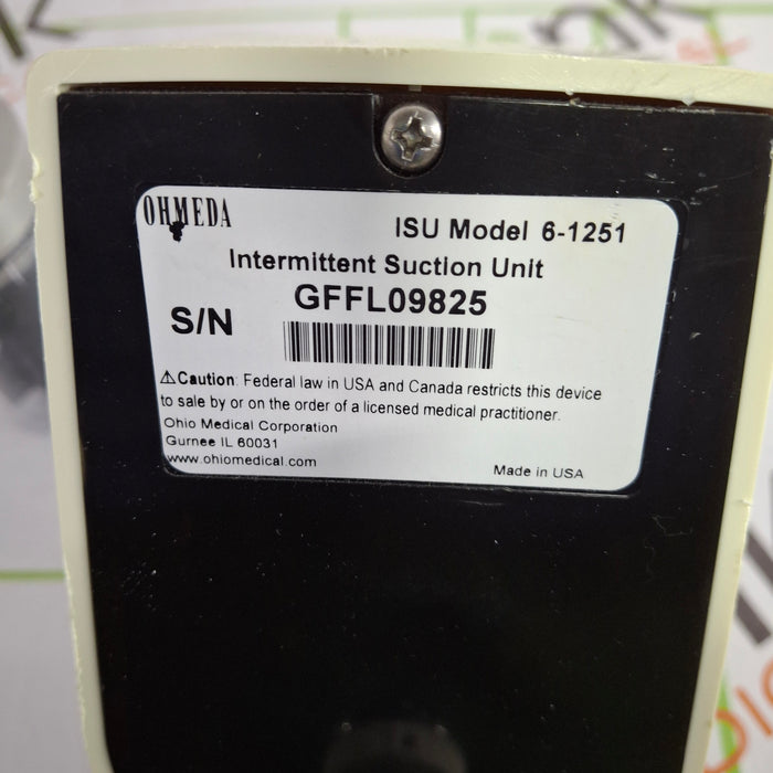 Ohmeda Medical 200 Intermittent Suction Unit