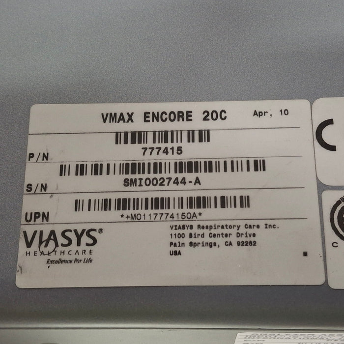 CareFusion 777503 Vmax Encore Analyzer Assembly 20C