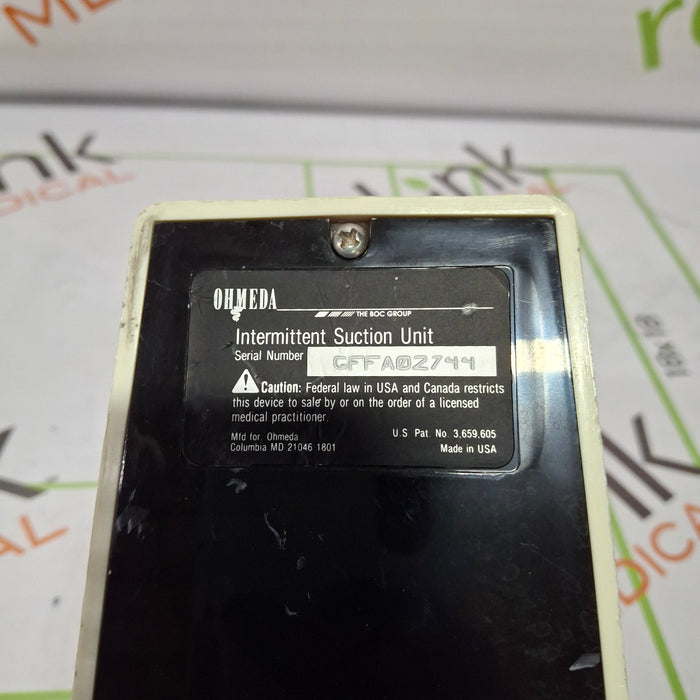 Ohmeda Medical 200 Intermittent Suction Unit