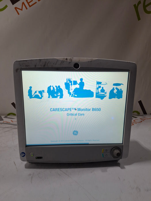 GE Healthcare Carescape B650 Critical Care Patient Monitor