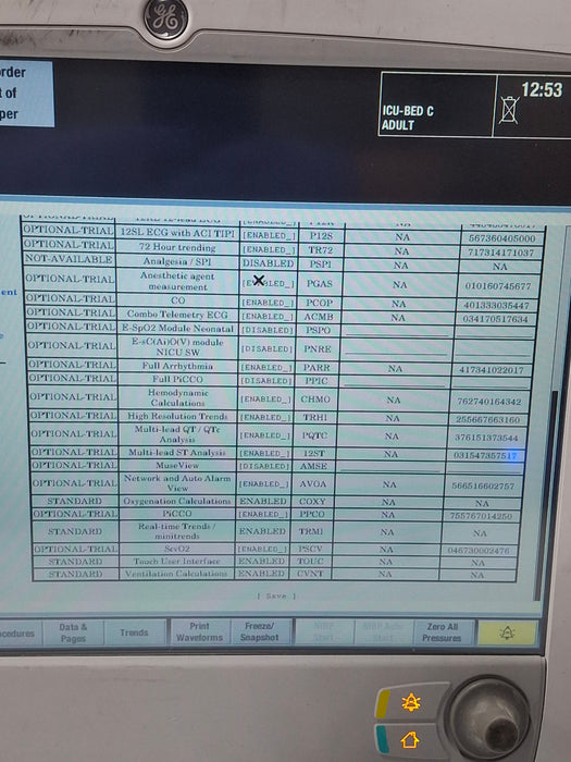 GE Healthcare Carescape B650 Critical Care Patient Monitor