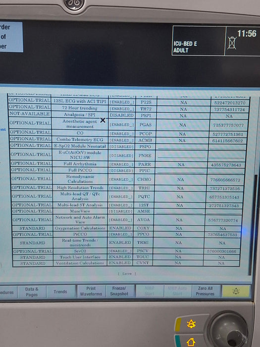 GE Healthcare Carescape B650 Critical Care Patient Monitor