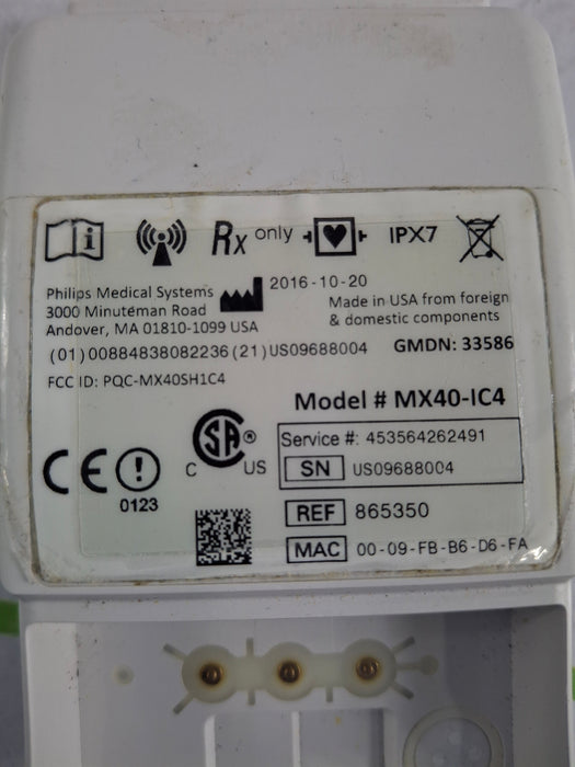 Philips MX40 1.4 ECG 865350 Telemetry Transmitter