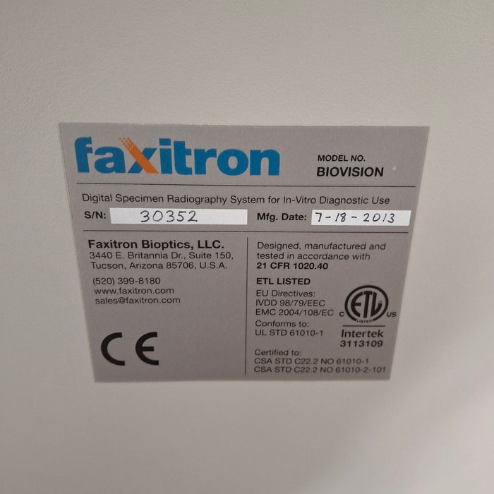 Faxitron Bioptics, LLC BioVision Digital Biopsy System