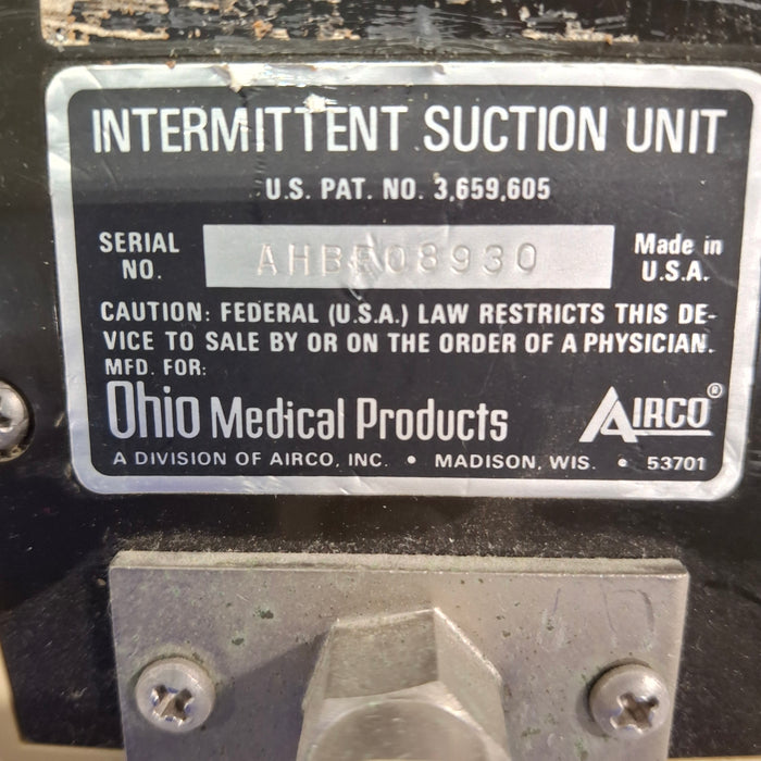Ohmeda Medical 200 Intermittent Suction Unit