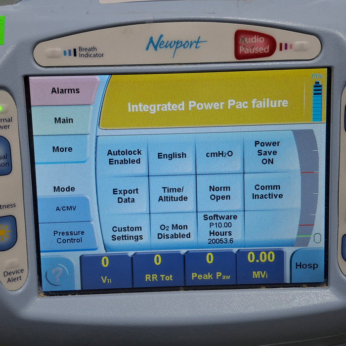 Newport Medical HT70 Plus Ventilator