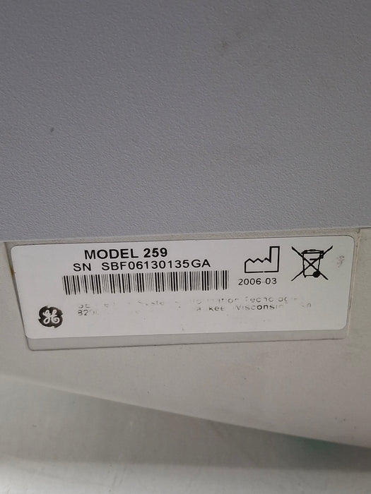 GE Healthcare Corometrics 250 Series Model 259 Fetal Monitor