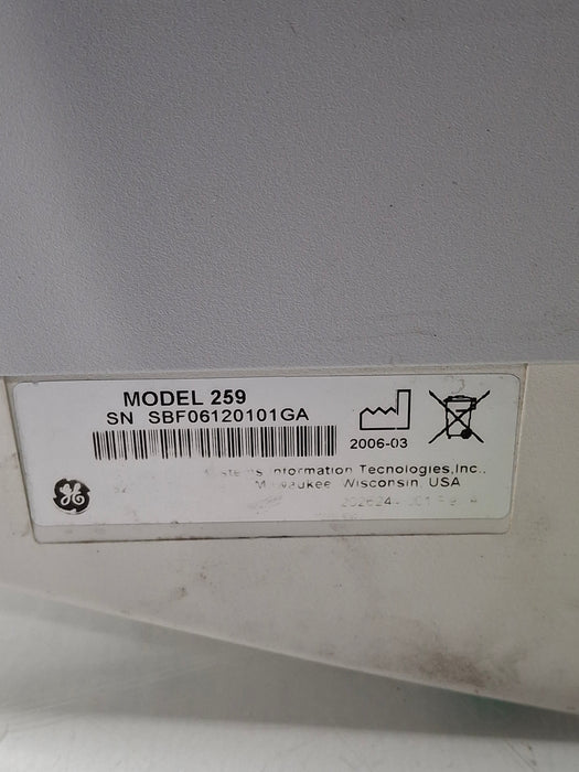 GE Healthcare Corometrics 250 Series Model 259 Fetal Monitor