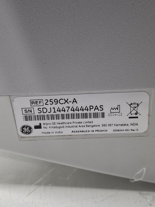 GE Healthcare Corometrics 250cx Series Model 259cx-a Fetal Monitor