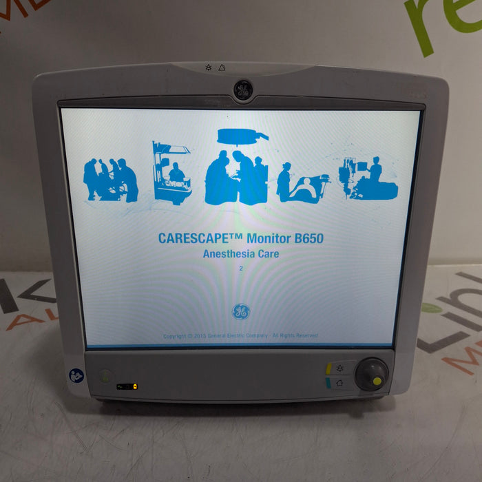 GE Healthcare Carescape B650 Anesthesia Care Patient Monitor