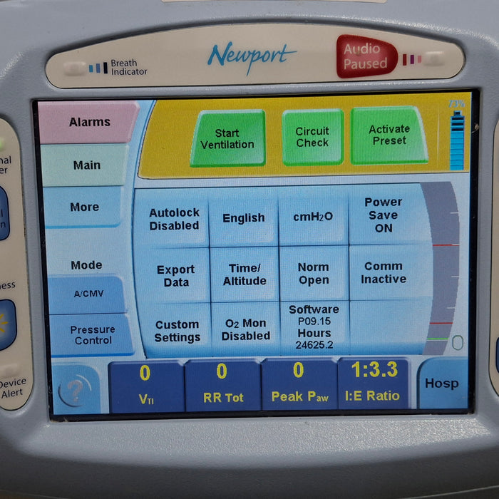 Newport Medical HT70 Plus Ventilator