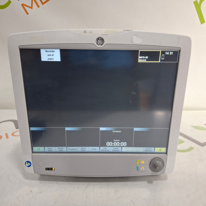 GE Healthcare Carescape B650 Anesthesia Care Patient Monitor