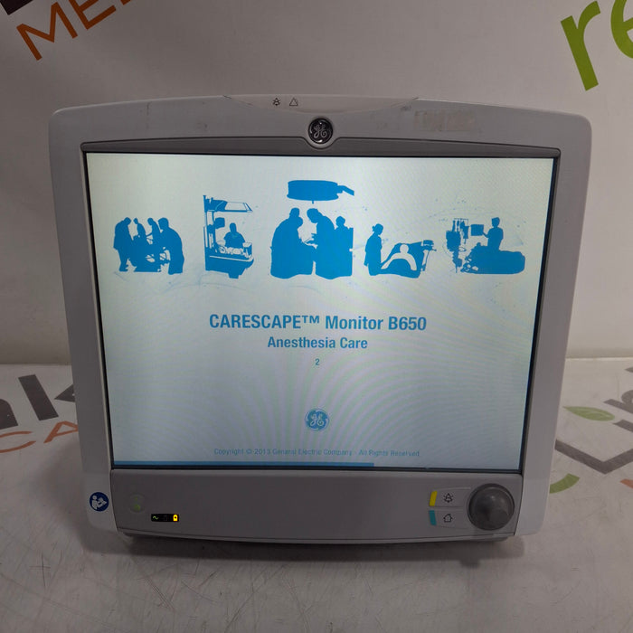GE Healthcare Carescape B650 Anesthesia Care Patient Monitor