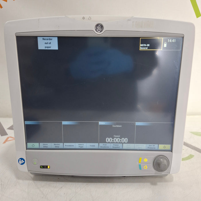 GE Healthcare Carescape B650 Anesthesia Care Patient Monitor