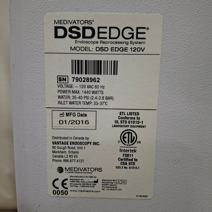 Medivators DSD Edge Endoscope Reprocessor