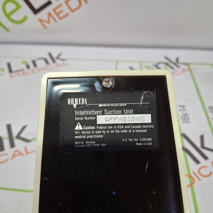 Ohmeda Medical 200 Intermittent Suction Unit
