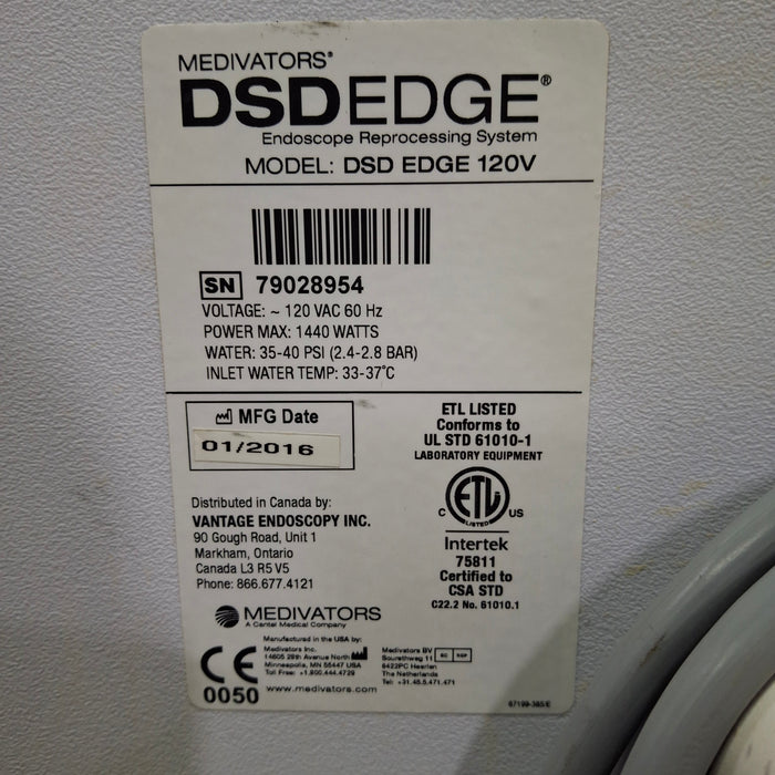 Medivators DSD Edge Endoscope Reprocessor