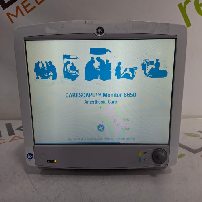 GE Healthcare Carescape B650 Anesthesia Care Patient Monitor