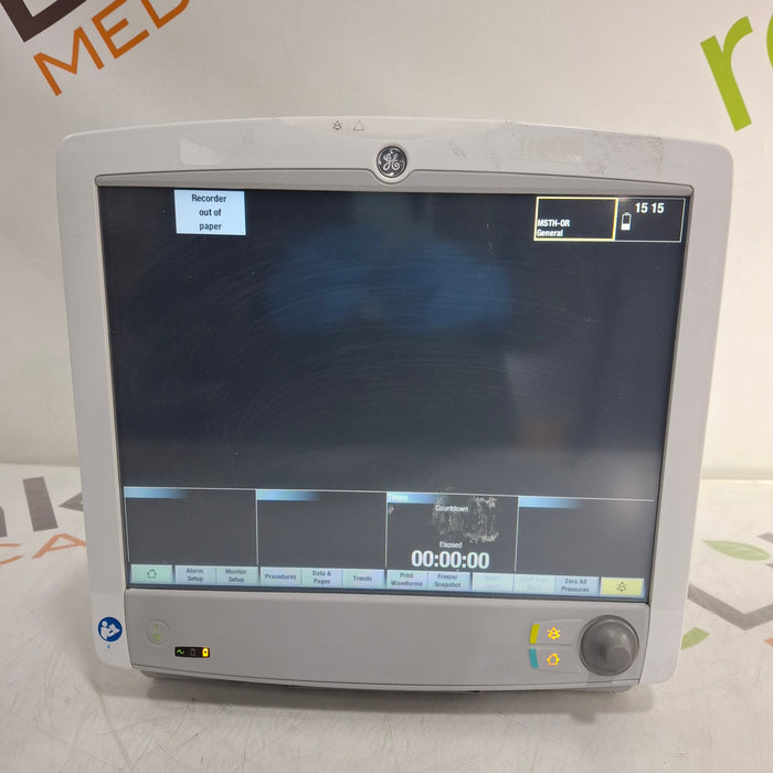 GE Healthcare Carescape B650 Anesthesia Care Patient Monitor