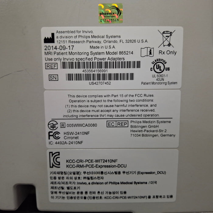 Invivo MDE Expression MRI Patient Monitoring System