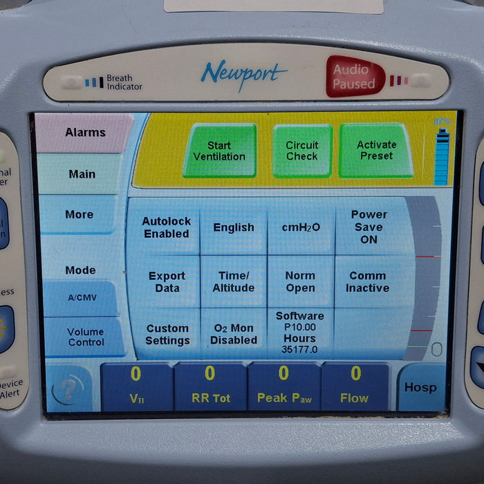 Newport Medical HT70 Plus Ventilator