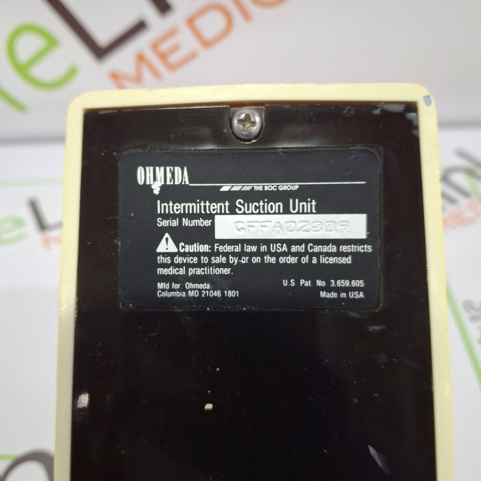 Ohmeda Medical Ohmeda Medical 200 Intermittent Suction Unit Respiratory reLink Online