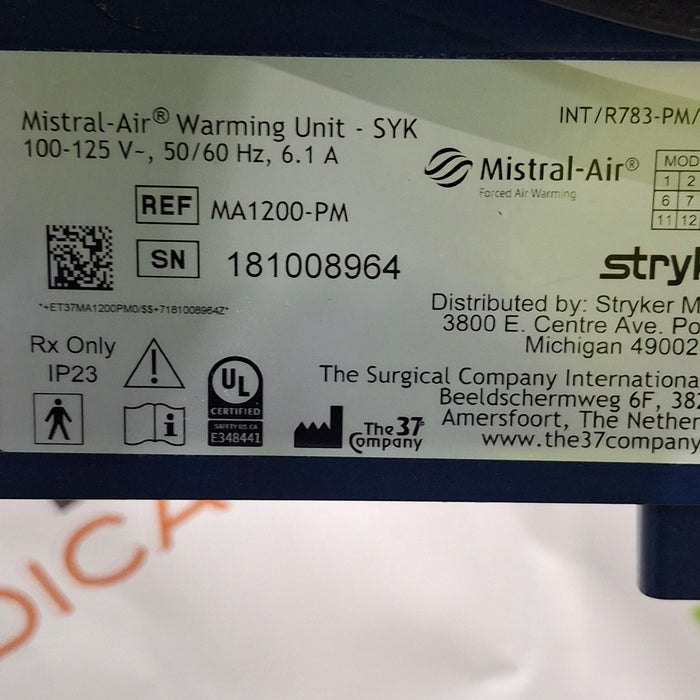 Stryker Mistral-Air Forced Air Warming System