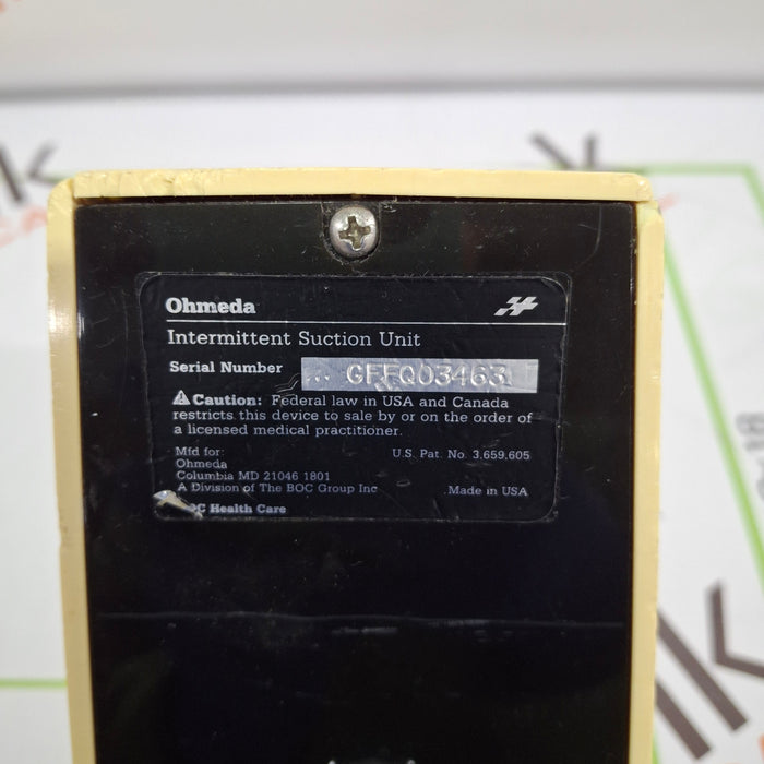 Ohmeda Medical 200 Intermittent Suction Unit