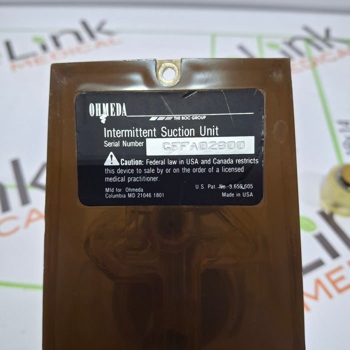 Ohmeda Medical 200 Intermittent Suction Unit