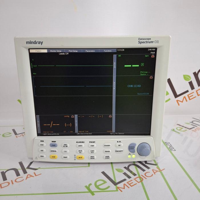 Mindray Datascope Spectrum OR Patient Monitor