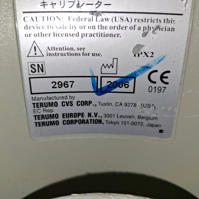 Terumo Cardiovascular Systems Corporation CDI 540 Calibration Gas Unit