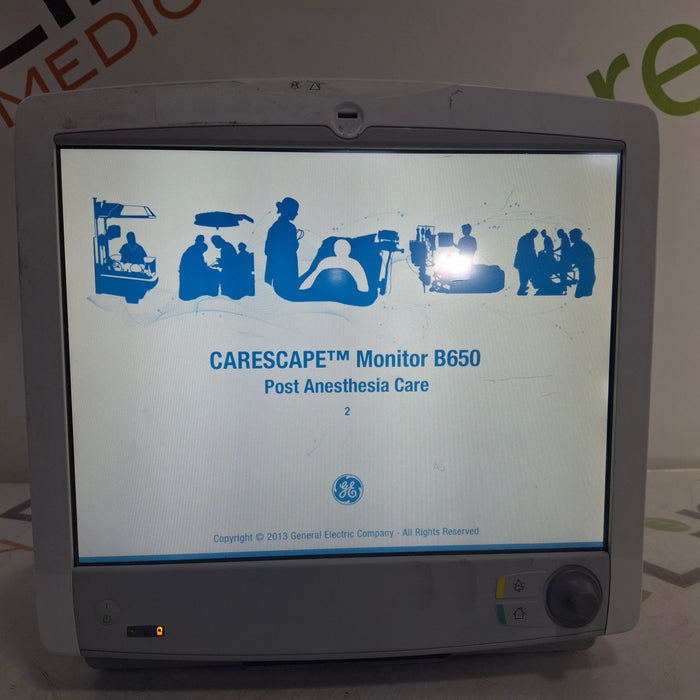 GE Healthcare Carescape B650 Post Anesthesia Care Patient Monitor