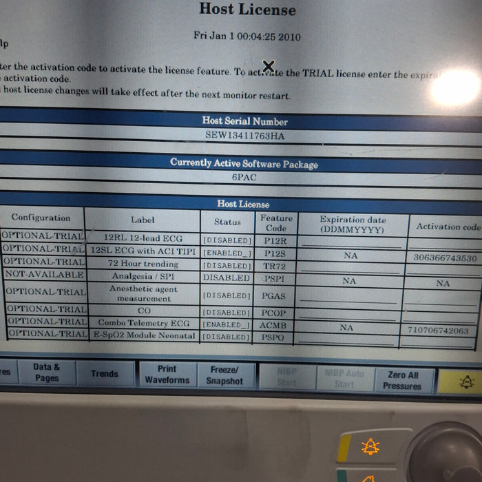 GE Healthcare Carescape B650 Post Anesthesia Care Patient Monitor