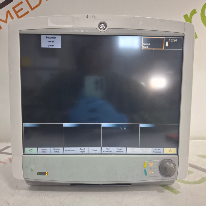GE Healthcare Carescape B650 Post Anesthesia Care Patient Monitor
