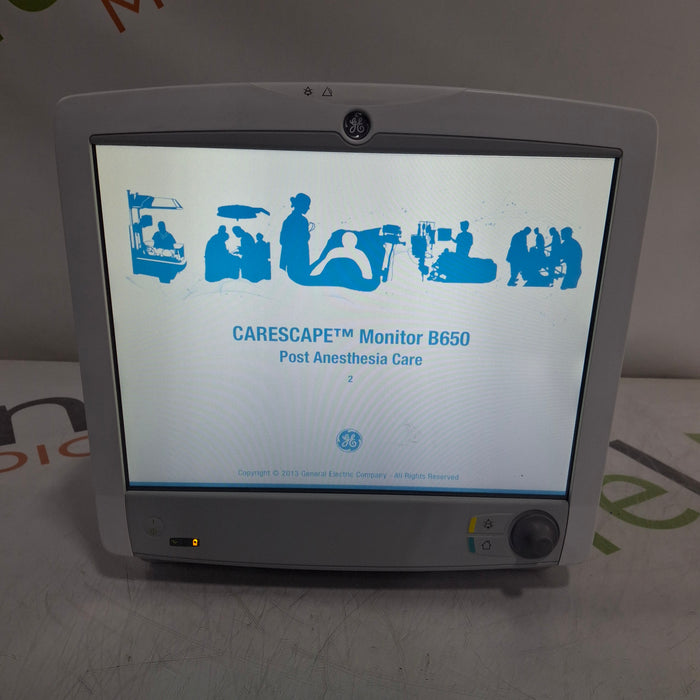 GE Healthcare Carescape B650 Post Anesthesia Care Patient Monitor