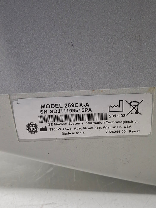 GE Healthcare Corometrics 250cx Series Model 259cx Fetal Monitor