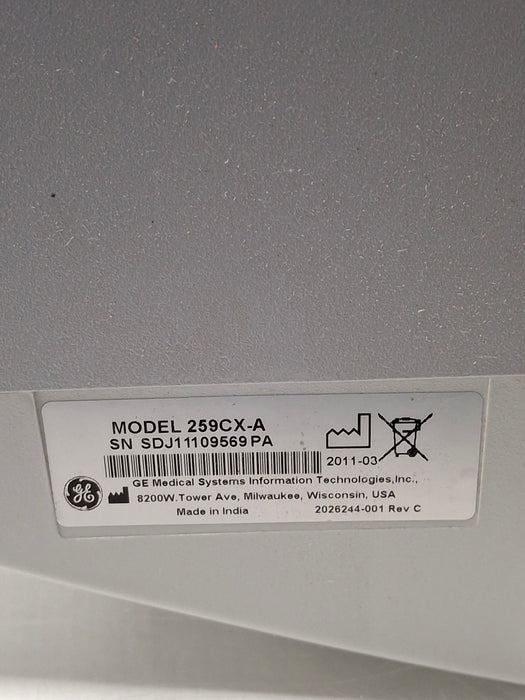 GE Healthcare Corometrics 250cx Series Model 259cx Fetal Monitor