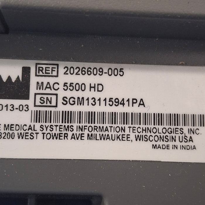 GE Healthcare MAC 5500 HD ECG without CAM Module