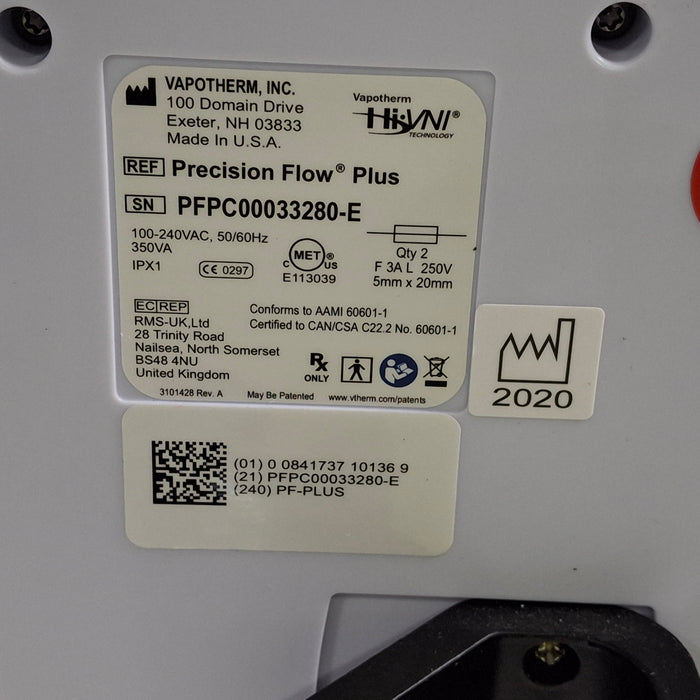 Vapotherm Precision Flow Plus Meter Humidifier